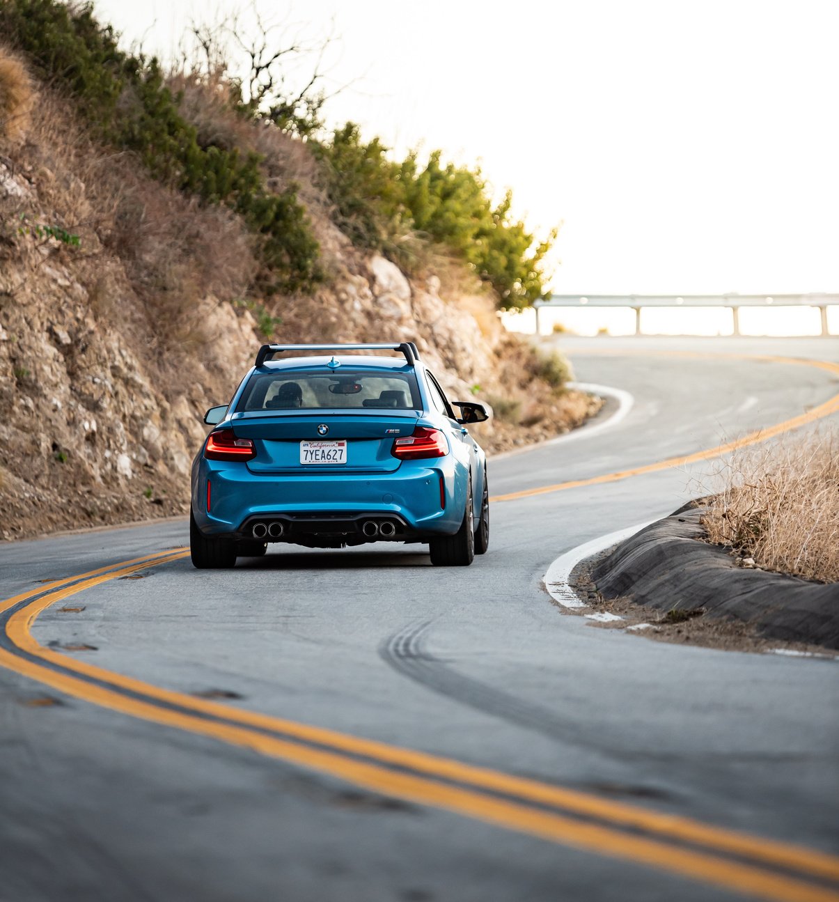 The Backside of a Traveling Car