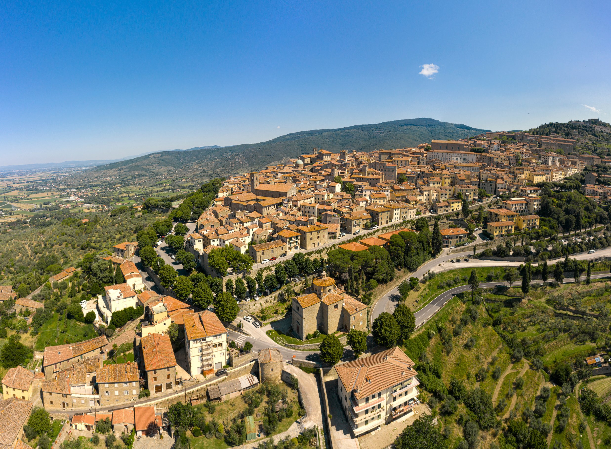 Cortona village Tuscany Italy